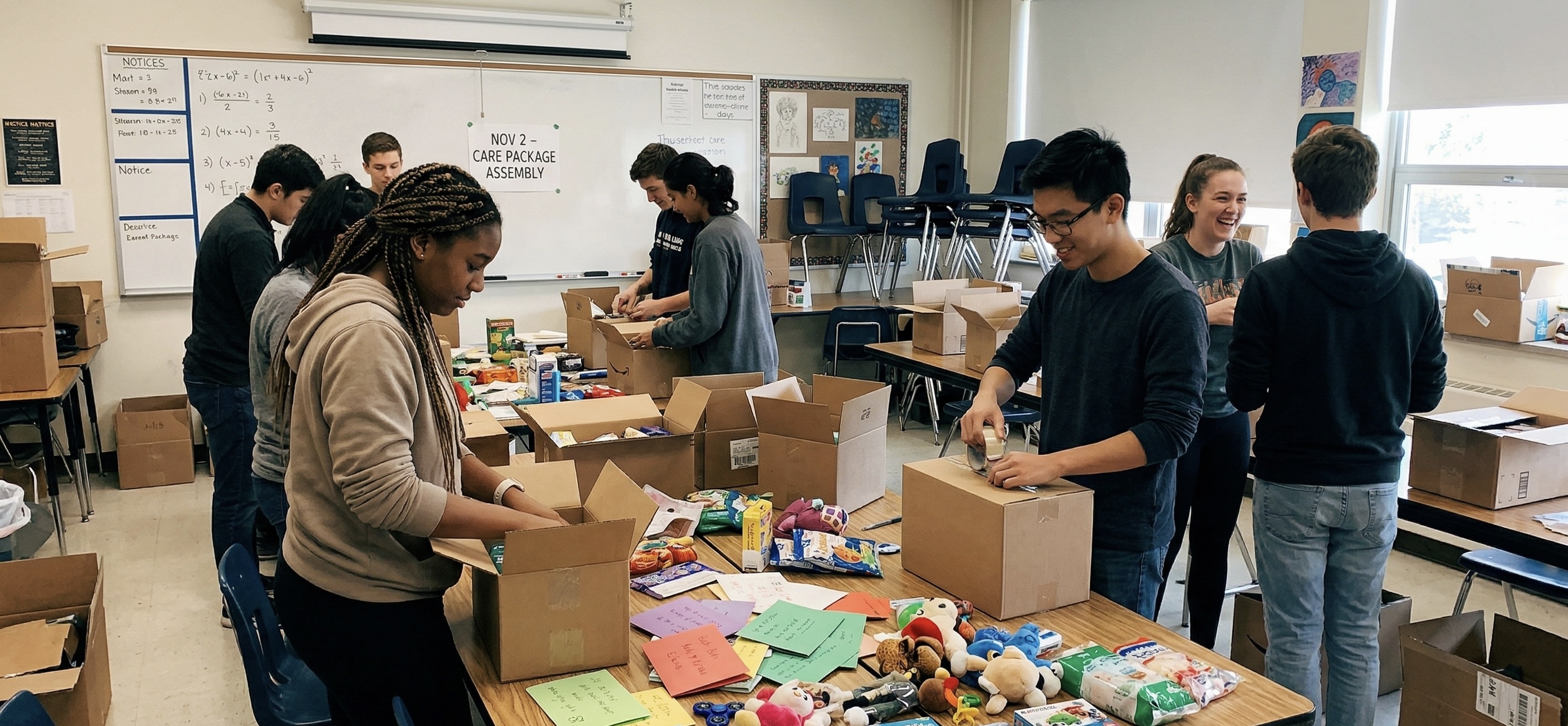 Care Package Assembly Event